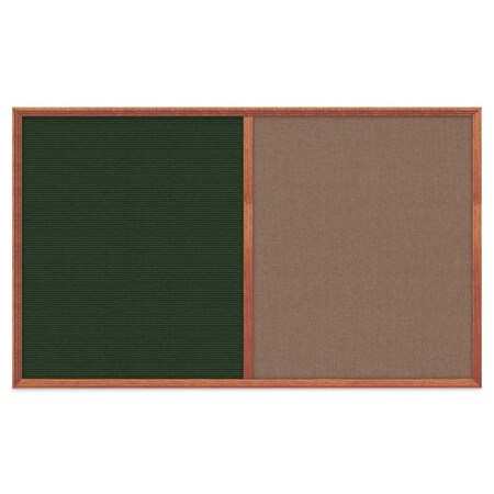 United Visual Products Slim Style Indoor Enclosed Corkboard, 18 UV501SCH-BLACK-RUBBER